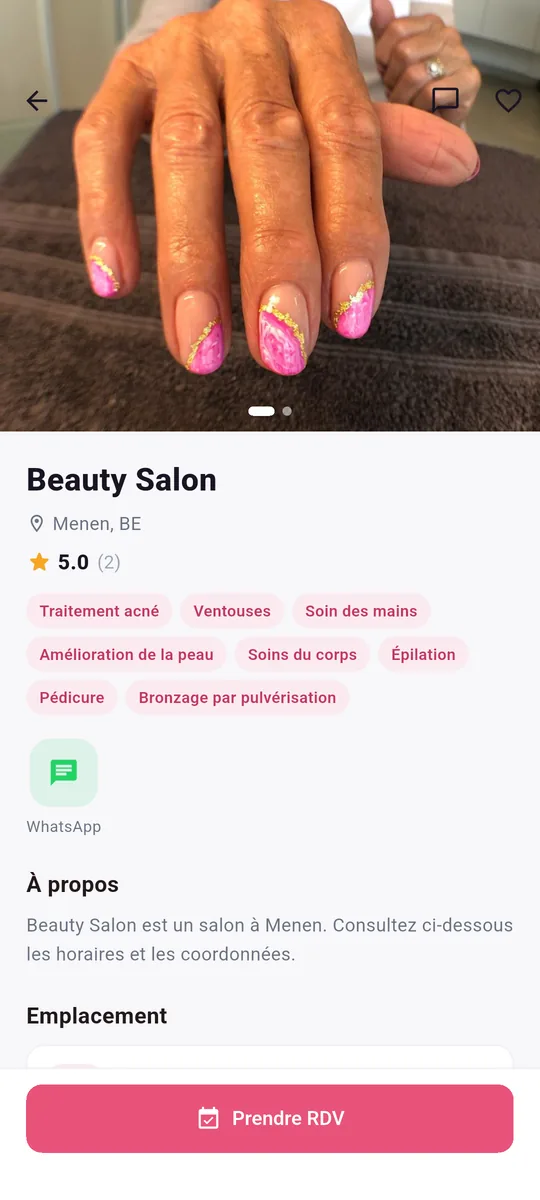 LocalBeautys app — Tout sur le salon